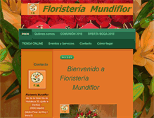 Tablet Screenshot of floristeriamundiflor.com